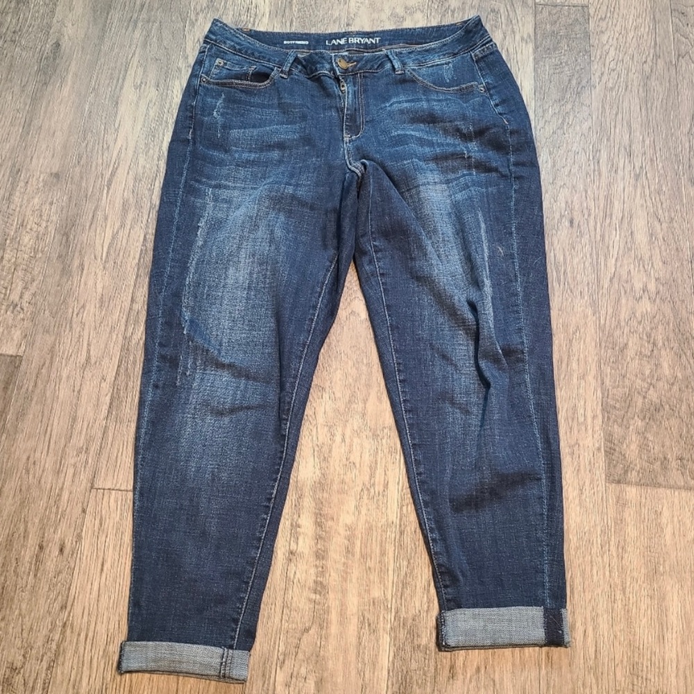 Lane Bryant Boyfriend Jeans Women's plus cuffed jeans